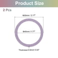 thumbnail image 2 of Uxcell Magnetic Sticker Ring, 2 Pack Universal Magnetic Adapter Ring Metal Sparkle Magnet Wireless Charging Conversion Kit for Mobile Phone Case Wireless Charger (Pink), 2 of 7