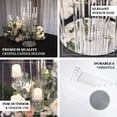thumbnail image 4 of Efavormart 33" Tall - 7 Arms Clear Crystal Cluster Round Candelabra, Pillar Candle Holders With Mirror Base - Perfect for Birthdays, Weddings, Table Decoration, Event Decoration, and Centerpieces, 4 of 11