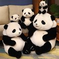thumbnail image 2 of GvuoFny Cute Panda Stuffed Animal – 10"/14"/20" Soft Plush Sitting Panda Toy, Weighted Bottom Huggable Pillow Gift for Panda Lovers, 2 of 6