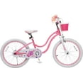 thumbnail image 2 of RoyalBaby Stargirl Kids Bike 20 Inch Girls Bicycle for Children with Kickstand Basket Rose Pink, 2 of 9