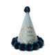 thumbnail image 4 of Gorro triangular de alambre dorado de 20 cm para decoración de tartas de fiesta de adultos y niños, gorro de cumpleaños de bronce perlado, 4 of 6