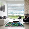 thumbnail image 7 of Ahgly Company Machine Washable Indoor Rectangle Transitional Mint Green Area Rugs, 6' x 9', 7 of 7