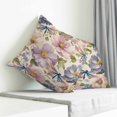 thumbnail image 3 of Vintage Flowers Pillow Covers 24x24 Inch Decorative Throw Pillow Cover, Spring Watercolor Floral Dragonflies Beige Sofa Pillowcases Accent Cushion Case Home Decor Bedroom Living Room, 3 of 6