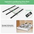 thumbnail image 5 of Expandable (13''-19'') Kitchen Pull Out Cabinet Organizer, Pull Out Drawers Bathroom Drawer Organizer Upgraded 3 Slide Rails, 21" Deep Slide Out Drawers for Kitchen, Bathroom, Under Sink Storage, 5 of 7