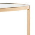 thumbnail image 5 of SAFAVIEH Kolby Round Glass Side Table, Polished Gold Frame/Clear Glass Top (22 in. W x 22 in. D x 22 in. H), 5 of 8