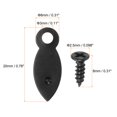 thumbnail image 2 of Uxcell 100Pcs Photo Frame Turn Button Fasteners 100Pcs Screws Picture Turn Backing Clips for Hanging Picture, Black, 2 of 6