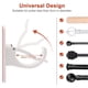 thumbnail image 4 of Kenally Soporte de barra de 4 Uds., soporte de pared, cierre colgante, instalación práctica, accesorios autoadhesivos para el hogar, accesorios de Artesanía Kenally TO010263-00B, 4 of 6