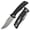 Silver and Black, variant on Tenable Bison Folding Knife 3.24'' Blackwash Nitro V Blade G10,with Frag Pattern Handle,B2108A1