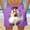 Purple, variant on COSFO Swim Shorts for Men Funny Animal Print Summer Casual Beach Board Shorts Drawstring Relaxed Fit Quick Dry Elastic Waist Swimming Swim Shorts