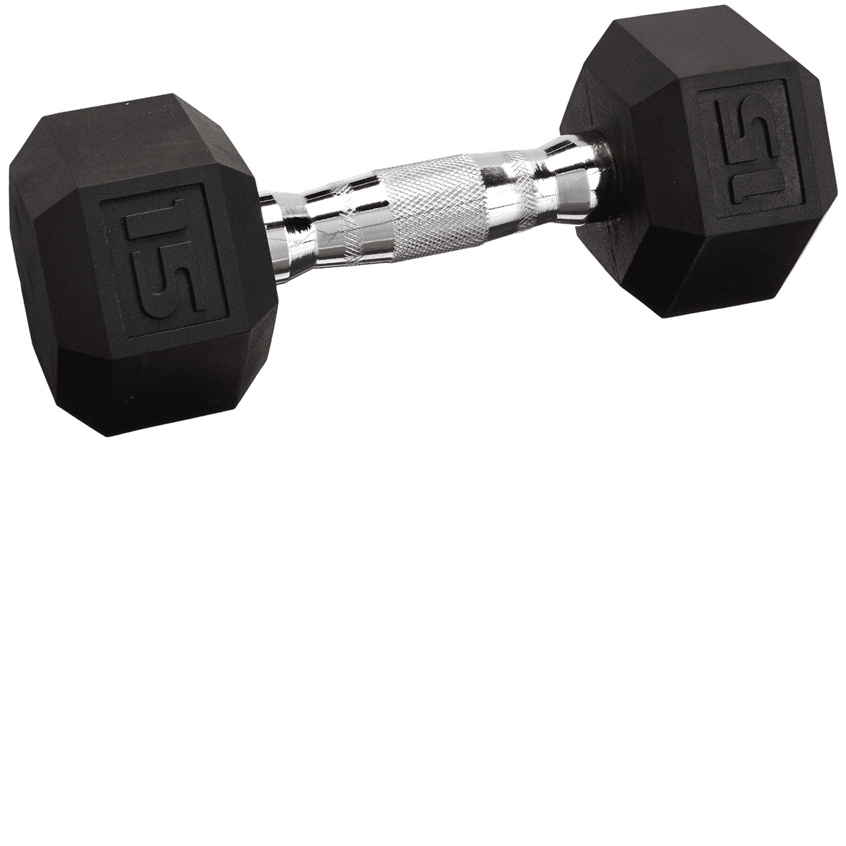 CAP Barbell 15 lb Coated Hex Dumbbell 