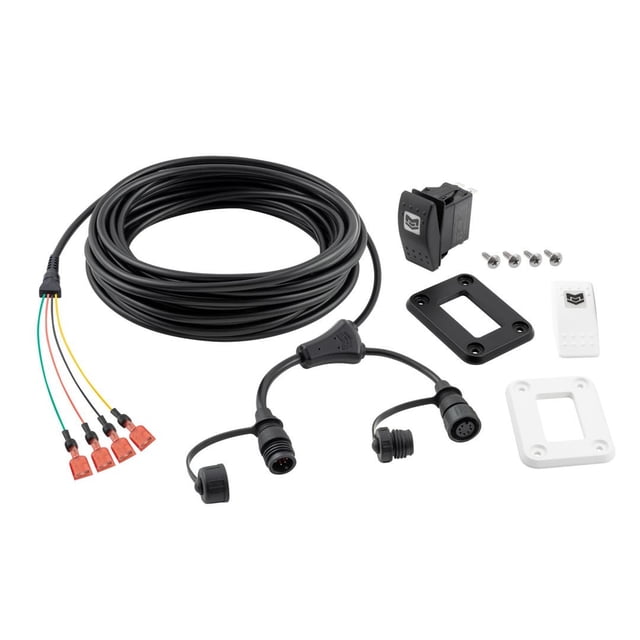 Minn Kota Multi Purpose Switch 1865130 MKR-30; Compatible With QUEST Series Ulterra/Terrova/Riptide Terrova/Riptide Instinct Trolling Motors; On/Off Functionality; Rocker Switch; Rectangular