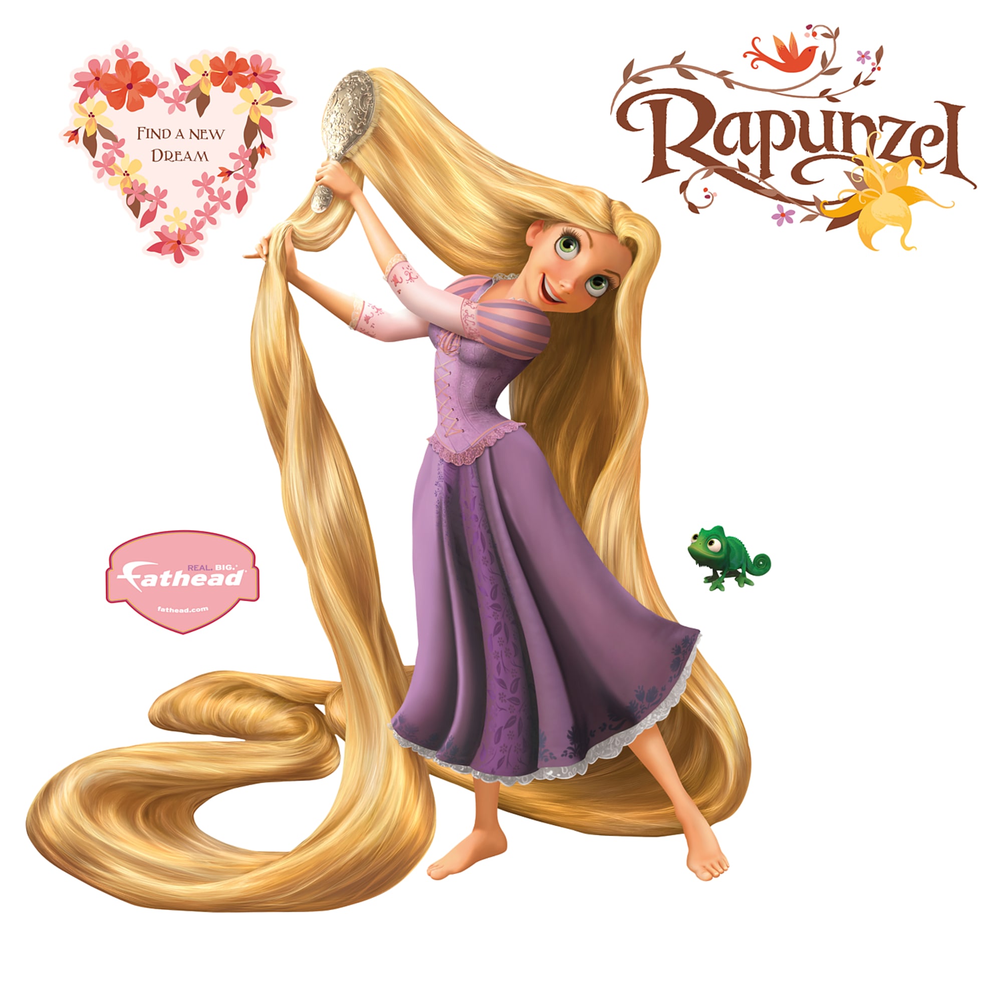 Fathead Rapunzel: Tangled - Life-Size Officially Licensed Disney Removable Wall Decal - image 2 of 2