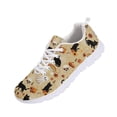 thumbnail image 3 of chaqlin Halloween Cat Ghost Shoes for Women Men Size 13.5 Casual Lace Up Running Sneakers Breathable Mesh Slip On Walking Shoes Comfortable Office Work Flat, 3 of 7