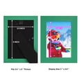 thumbnail image 5 of Grooved 3.5 in. x 5 in. Green Picture Frame Set (Set of 4), 5 of 6