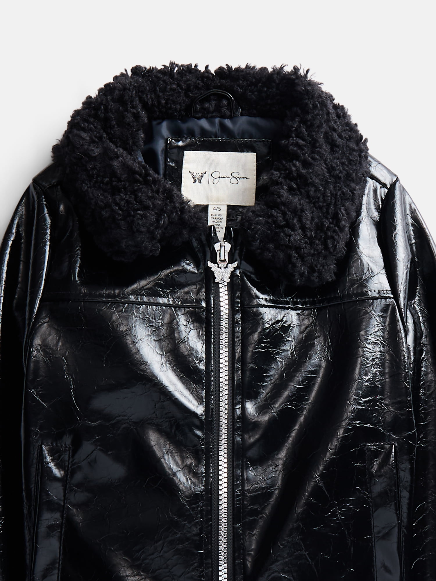 Jessica Simpson Girls Cropped Moto Jacket, Sizes XS-XXL