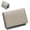 Elephant Grey, variant on Unisex Business Card Holder Top Grain Leather Slim Wallet with Coin Pocket, Off-white