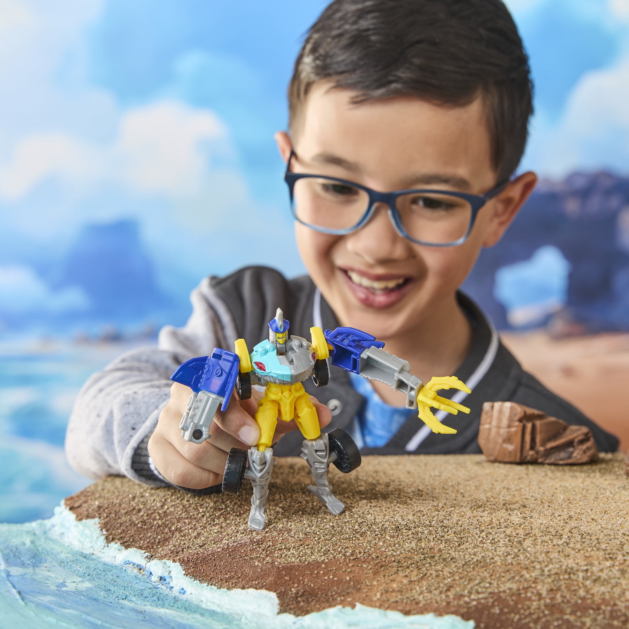 Transformers CYBERWORLD, figurine Cyber Changers Sky-Byte