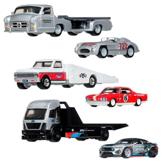 Hot Wheels Legends Team Transport Hauler & Toy Car, 2-Pack of