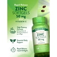 thumbnail image 5 of Zinc with Vitamin C | 50mg | 120 Softgels | For Men and Women | by Nature's Truth, 5 of 7