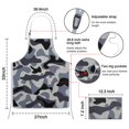 thumbnail image 3 of Camouflage Adjustable Waterproof Apron for Adults 33x27 Inch – Cooking Apron with 2 Large Pockets, Durable Polyester Bib for Kitchen, Baking, BBQ, and Home Use, 3 of 6