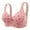 Pink, variant on Munlar Womens Hot Pink Longline Bras Push Up No Underwire Bras Full Coverage Floral Plus Size Bras for Women