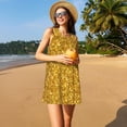 thumbnail image 3 of Disketp Gold Glitter para Vestido sin Mangas para Mujeres, Vestidos de Verano para Mujeres, Casual y Holgado para la Playa, 3 of 7