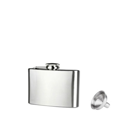 Hammered Design Hip Flask - 4oz Stainless Steel Pocket Hip Flask Alcohol Whiskey Liquor Screw Cap