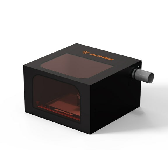ACMER Laser Engraver Enclosure,27.5x27.5x15.7in Protective Cover for ACMER P1/P2, Foldable,Flame Retardant,Smoke and Odor Proof, Fits Most Laser Engravers