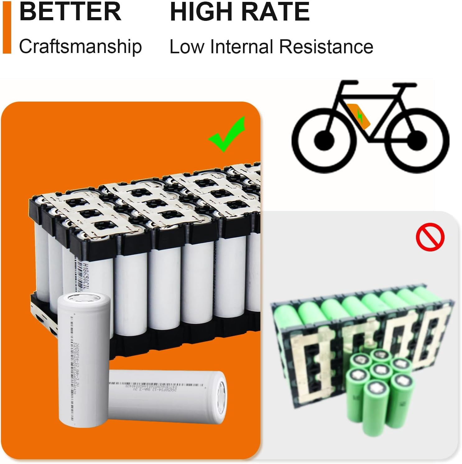 LGECOLFP 36V Ebike Battery 13AH Li-ion Lithium Batteries for Electric Bike Scooter Motor 30A BMS