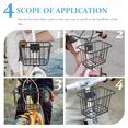 thumbnail image 2 of Convenient Bike Basket Iron Front Basket Professional Bike Vegetable Basket Cycling Accessory, 2 of 8
