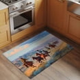 thumbnail image 2 of Western Cowboy Horse Front Door Rugs 2x3 ft Vintage Grassland Scenery Ethnic Small Rug for Entryway Non Slip Washable Bathroom Door Mat Absorbent Floor Mat for Indoor Entrance, 2 of 9