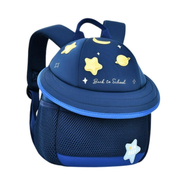 Mochila de para Niños Mini Bolsa de Viaje Dibujos Animados 3D Regalo Preescolar Mochila Escolar Mochila de Jardín de Infantes 3-6 años marino