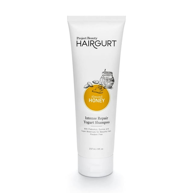 Hairgurt Champú de yogur reparador intenso natural para mujeres con cabello encrespado, seco y dañado. Para la apariencia de un cabello notablemente más grueso y lleno. Incluso en cabellos teñidos. Si