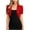 Red, variant on dazeni Women's Elegant Short Sleeves Bolero Cardigan Eyelet Open Front Shrugs Cropped Cardigan for Dresses Army Green X-Large