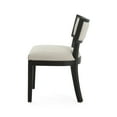 thumbnail image 6 of GDF Studio St. Steven Indoor Dining Chair, Chocolate Brown + Beige, 6 of 7