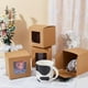 thumbnail image 4 of 15 cajas de regalo cuadradas con ventana transparente de 10 x 10 x 10 cm, cajas de regalo de papel kraft BurlyWood, cajas de embalaje de papel para aniversarios, cumpleaños, bodas y graduaciones., 4 of 9