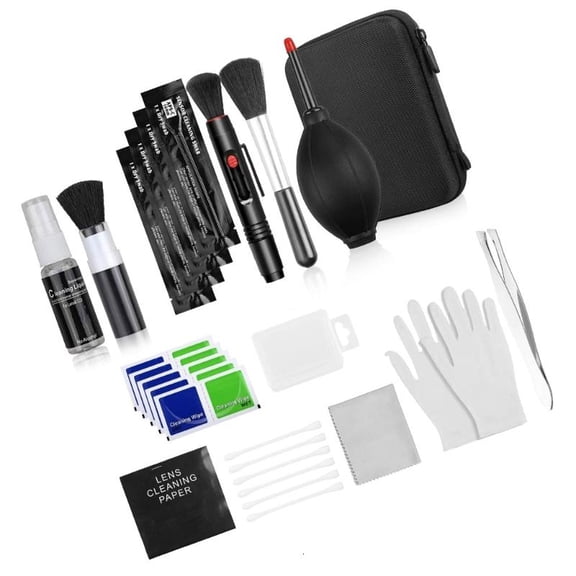 Professional DSLR Camera Cleaning Kit with Cleaning Swabs Microfiber Cloth