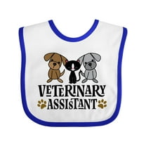 Inktastic Veterinary Assistant Vet Tech Boys or Girls Baby Bib
