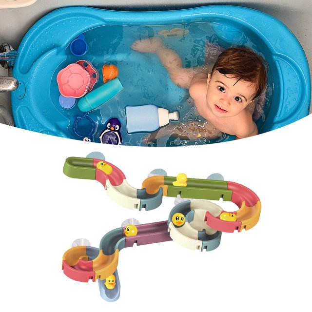 Tobogán de juguete para bañera, tobogán de juguete para ducha, bonito juguete para bañera, juguete para baño de bebé de primera línea