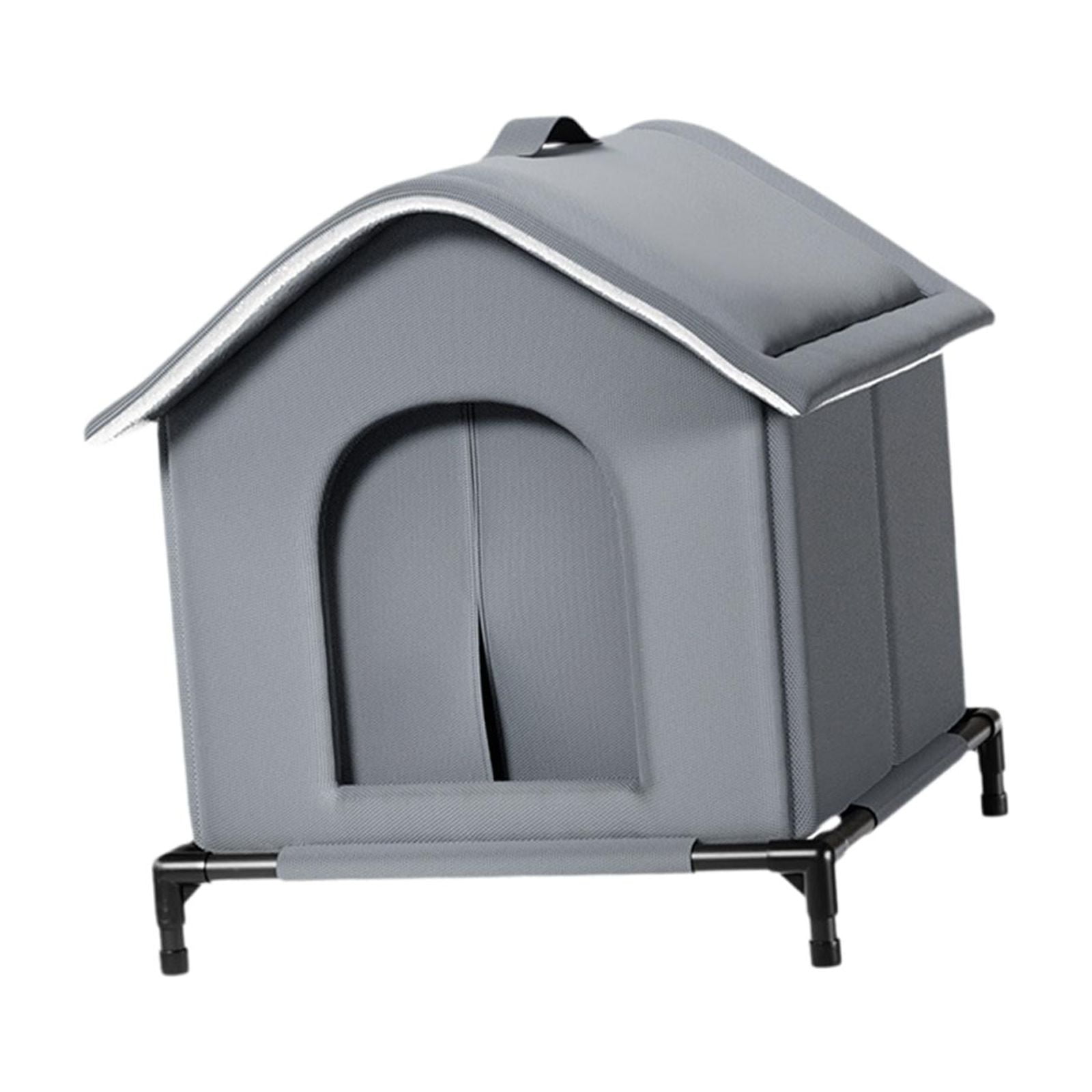 EHJRE Outdoor Cat House Insulated Shelter Waterproof Windproof Oxford Cloth Enclosure Portable Protection Suitable for Garage Garden Porch Community Barn L