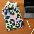 thumbnail image 6 of Neon Colored Leopard Skin Foldable Binder Folder Clipboard with Pen Slot Double Clips A4 Size File Storage, 6 of 8