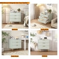 thumbnail image 6 of HRYJ Sage Green 3 Drawer NightStands Set of 2 ,Bedroom Night Stand Bedside Table, 6 of 6