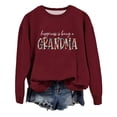 thumbnail image 3 of Clearance Sales Today Deals Prime Fall Sweatshirts for Women Grandma Sweatshirt For Women Fall Crew Neck Sweatshirts No Hood Happiness Is Being A Grandma, 3 of 3