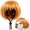 Golden, variant on CLIQKWEN Funny Dog Cat Cosplay Wig - Adjustable Pet Costume for Halloween Christmas Party Festival - Small Medium Large