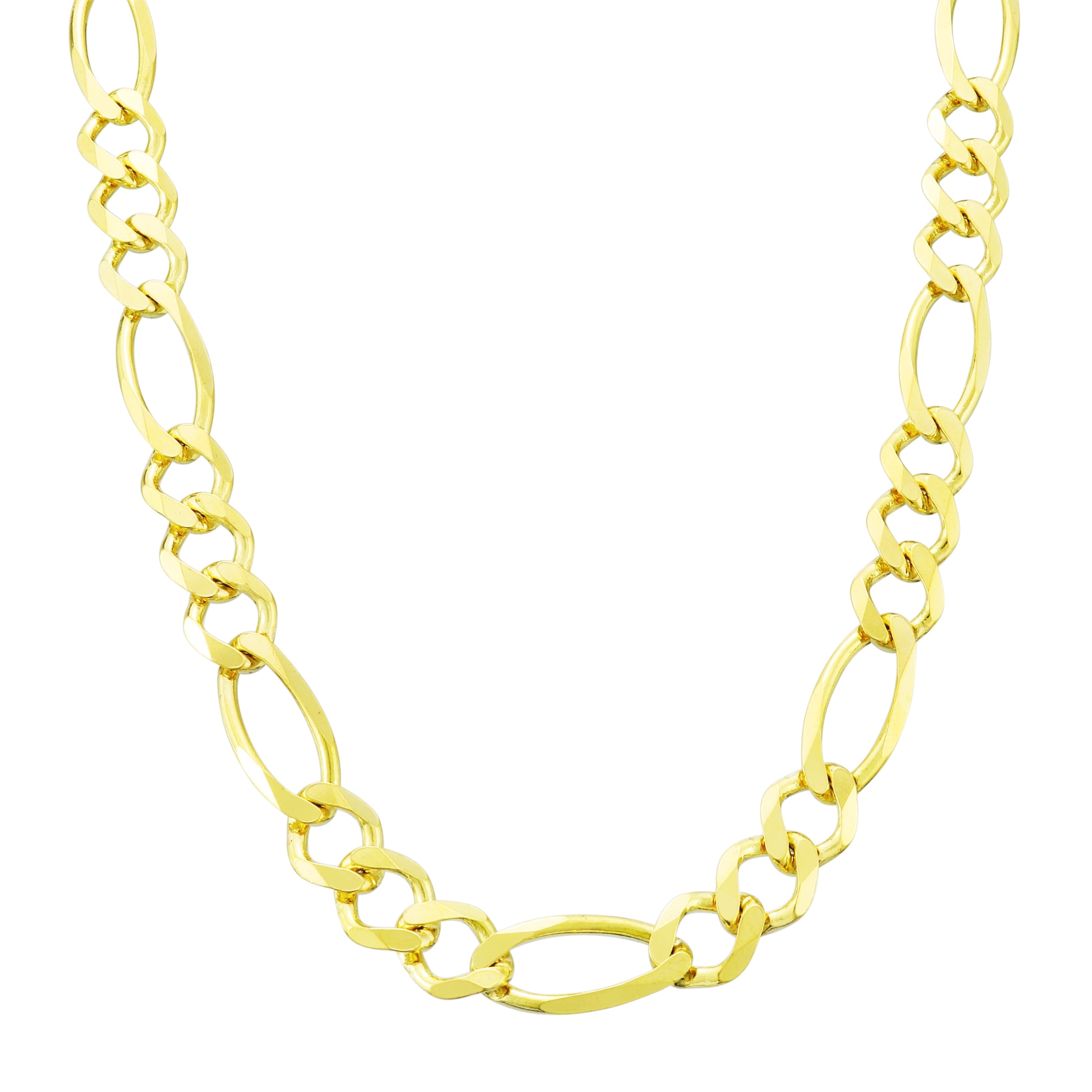 / 3.5mm to 12mm 20"/24/30"" NEW GOLD PLATED FIGARO LINK NECKLACE CHAIN 