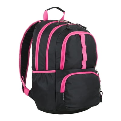 Pink and black backpack hot sale