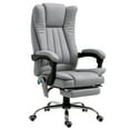 thumbnail image 1 of Vinsetto Chaise de Bureau Fauteuil de Massage à Vibration 6 Points Fauteuil Inclinable en Micro Fibre avec Repose-Pieds Rétractable Gris, 1 of 6