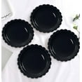 thumbnail image 5 of WarmHaven 50 Pieces Black Paper Plates 7 Inch Black Scalloped Plates Disposable Dinner Plates for Wedding Baby Shower Birthday Party Dessert Plates, 5 of 14
