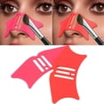 thumbnail image 2 of HLONK 2pcs 4 in 1 Silicone Nose Shadow Template  Professional Nose Shaping Tool  Makeup Kit for  Lip Corner  Eyelash  Beginners  2pcs  with Applicator Guide Tool (Rose Red+Red), 2 of 2