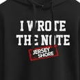 thumbnail image 3 of Jersey Shore - I Wrote The Note - Juniors Cropped Pullover Hoodie, 3 of 5